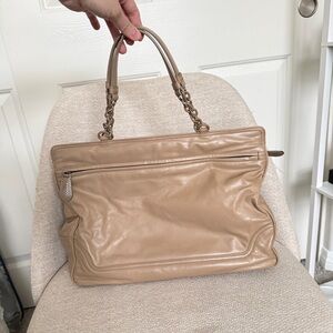 Bottega Veneta Beige Leather Setasettanta Tote